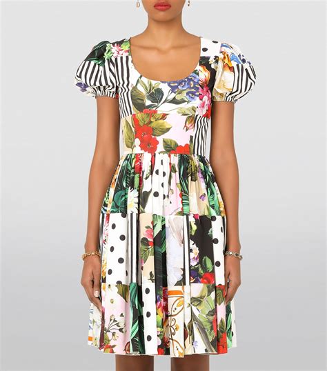 dolce and gabbana patchwork dress